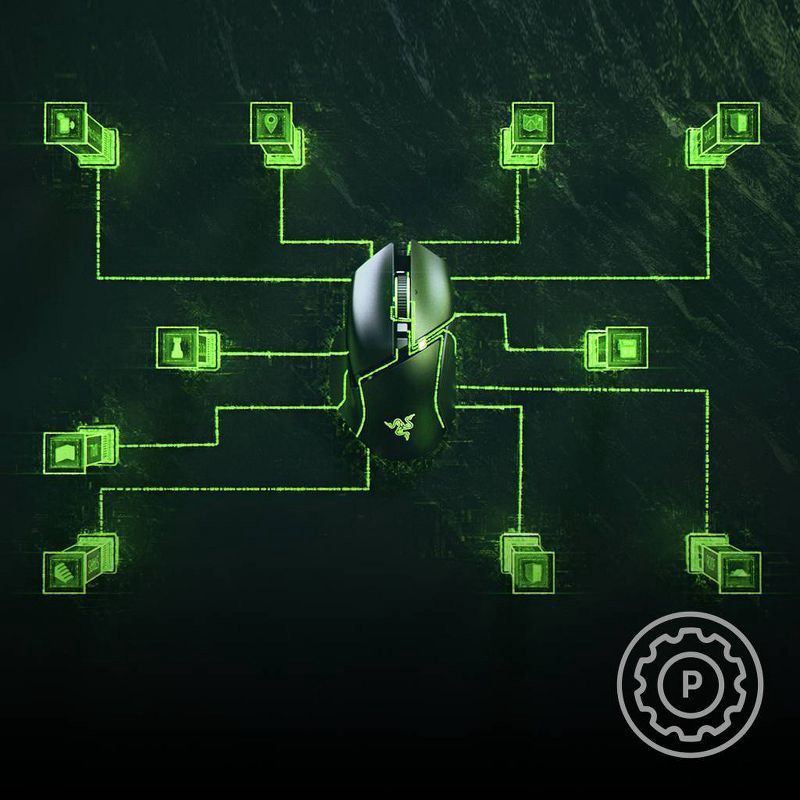 slide 3 of 9, Razer Basilisk V3 Ergonomic Wired Gaming Mouse: USB-A, Illuminated Optical Design, 1 ct