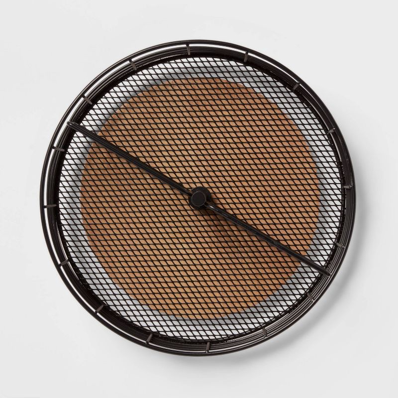 slide 3 of 4, Divided Turntable Black Wire with Natural Wood - Brightroom™, 1 ct