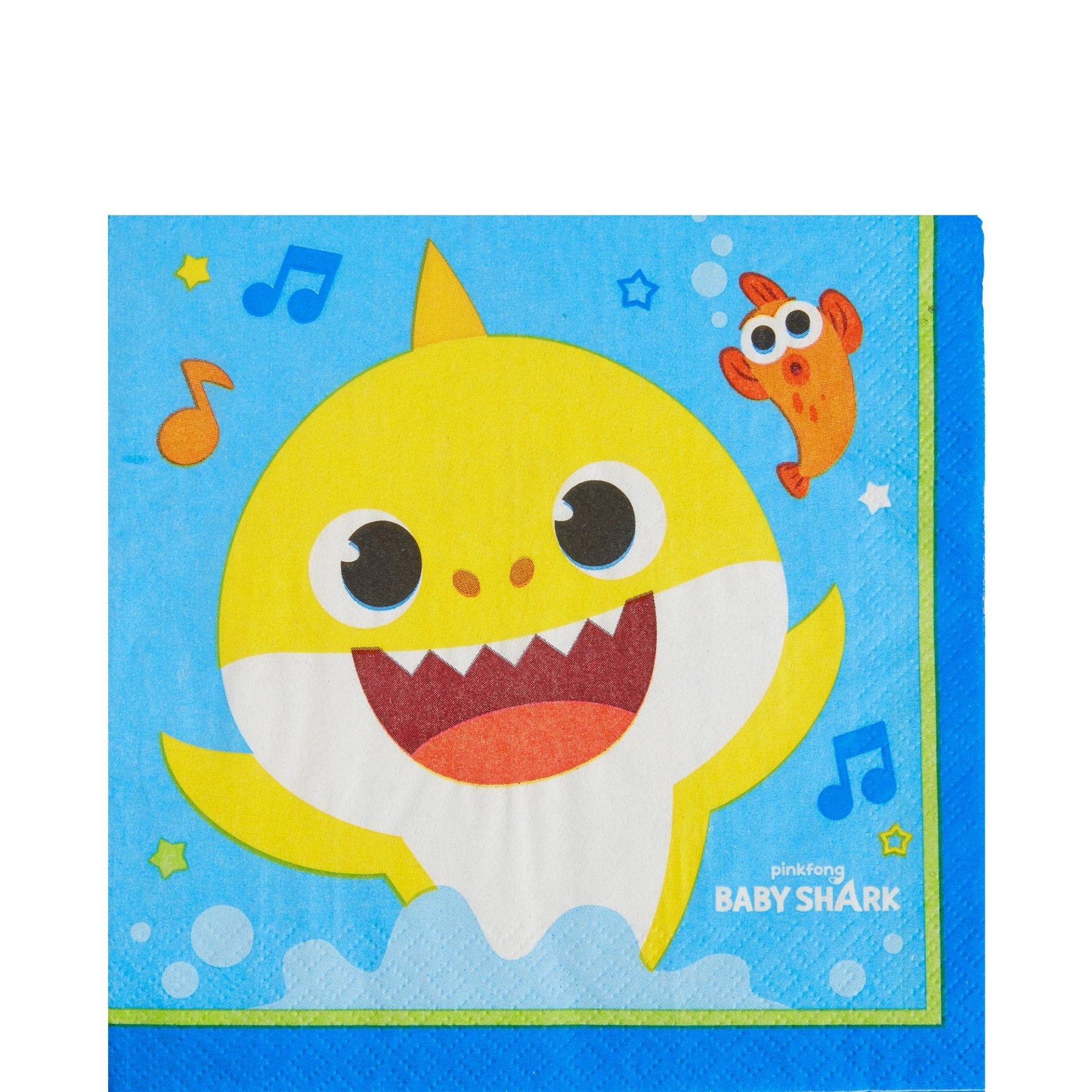 slide 1 of 1, Party City Baby Shark Lunch Napkins, 16 ct