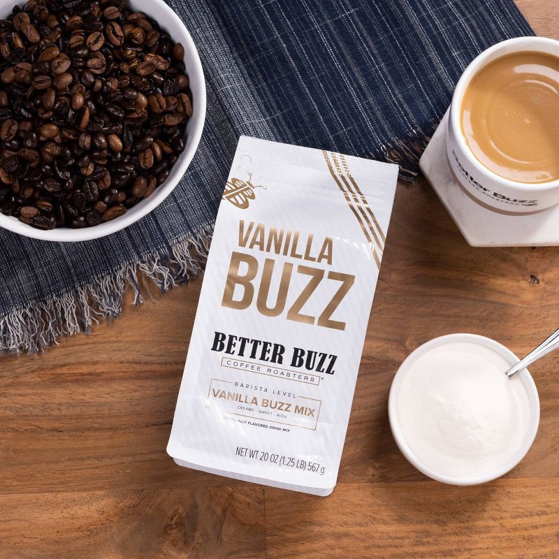 slide 5 of 6, Better Buzz Coffee Better Buzz Vanilla Buzz Powdered Light Roast Creamer - 20oz, 20 oz