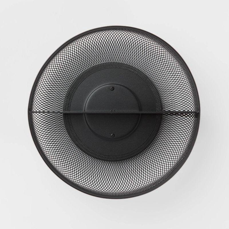 slide 3 of 4, 11" Metal Mesh Turn Table Black - Brightroom™, 1 ct