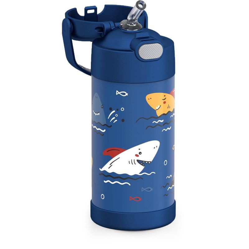 Thermos 12oz FUNtainer Water Bottle with Bail Handle - Sharks