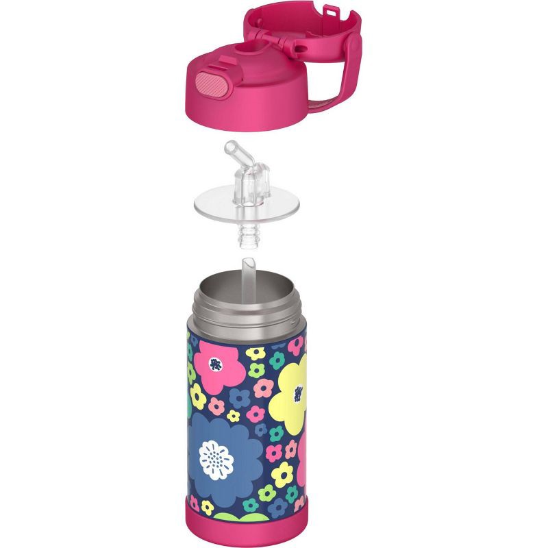 Thermos 12oz Funtainer Water Bottle With Bail Handle - Mod Flowers : Target