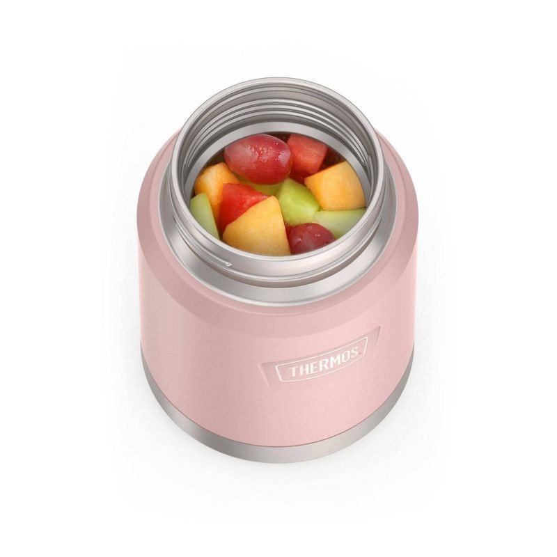 Thermos Icon 16oz Stainless Steel Food Storage Jar with Spoon - Pink 1 ct