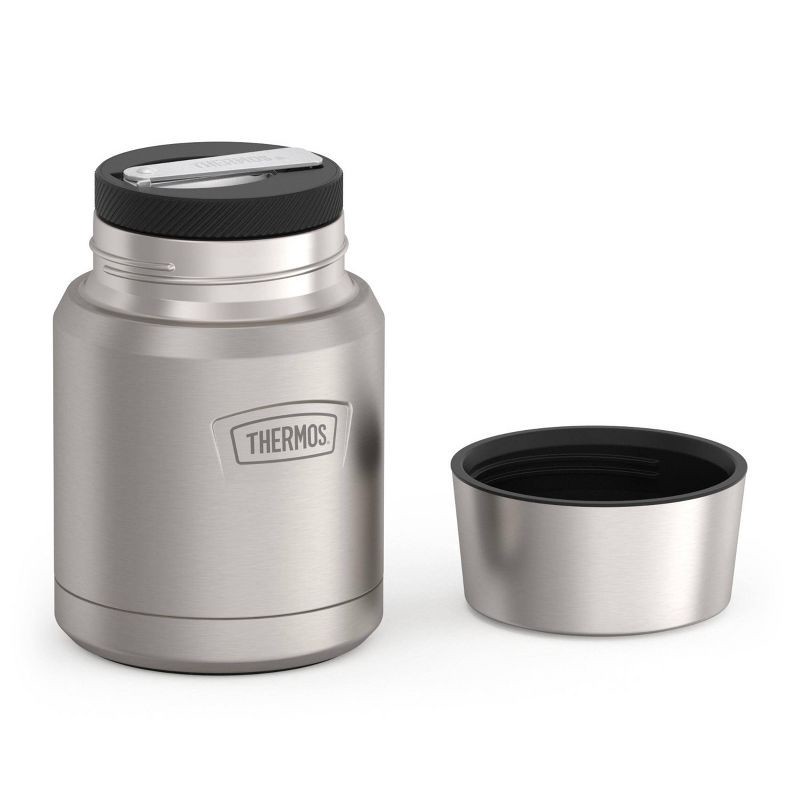 slide 5 of 10, Thermos Icon 16oz Stainless Steel Food Storage Jar with Spoon - Matte, 16 oz