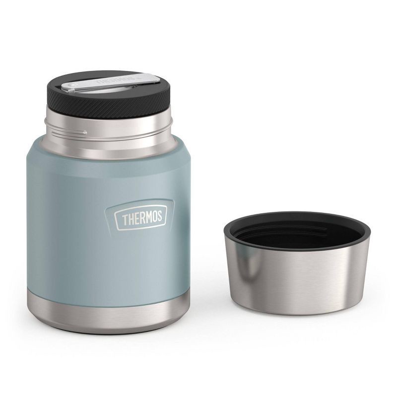 slide 5 of 10, Thermos Icon 16oz Stainless Steel Food Storage Jar with Spoon - Glacier, 16 oz