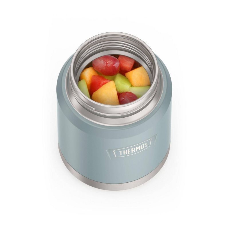 slide 9 of 10, Thermos Icon 16oz Stainless Steel Food Storage Jar with Spoon - Glacier, 16 oz
