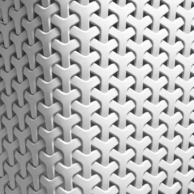 slide 6 of 7, Large Y-Weave Decorative Storage Basket White - Brightroom™: Cut-Out Handles, Fits 11" Cube System, 1 ct