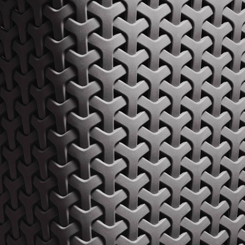 slide 6 of 7, Large Y-Weave Decorative Storage Basket Gray - Brightroom™: Cut-Out Handles, Fits 11" Cube System, 1 ct