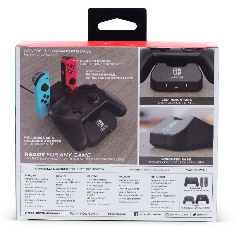 slide 13 of 18, PowerA Controller Charging Base for Nintendo Switch, 1 ct