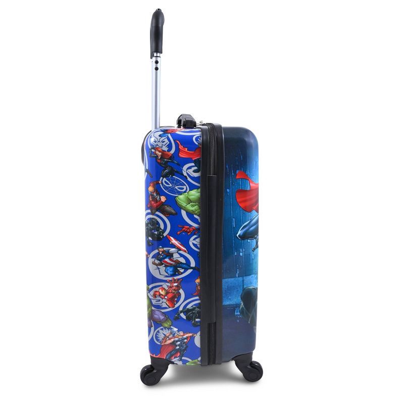 slide 3 of 9, Marvel Hardside Carry On Spinner Suitcase - Black, 1 ct