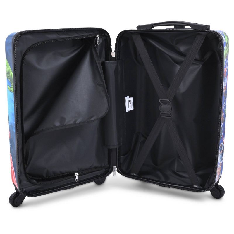 slide 9 of 9, Marvel Hardside Carry On Spinner Suitcase - Black, 1 ct