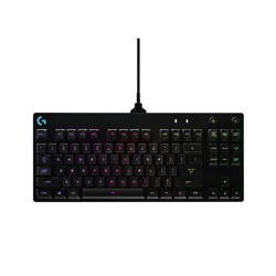Logitech Pro Mechanical Gaming Keyboard for PC: TKL, RGB Lighting, Micro USB Connection