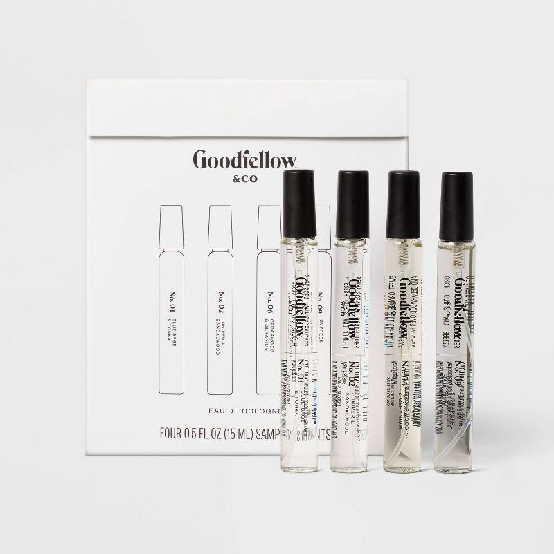 slide 2 of 4, Men's Cologne Sampler Set - Trial Size - 0.5 fl oz/4ct - Goodfellow & Co™, 0.5 fl oz, 4 ct