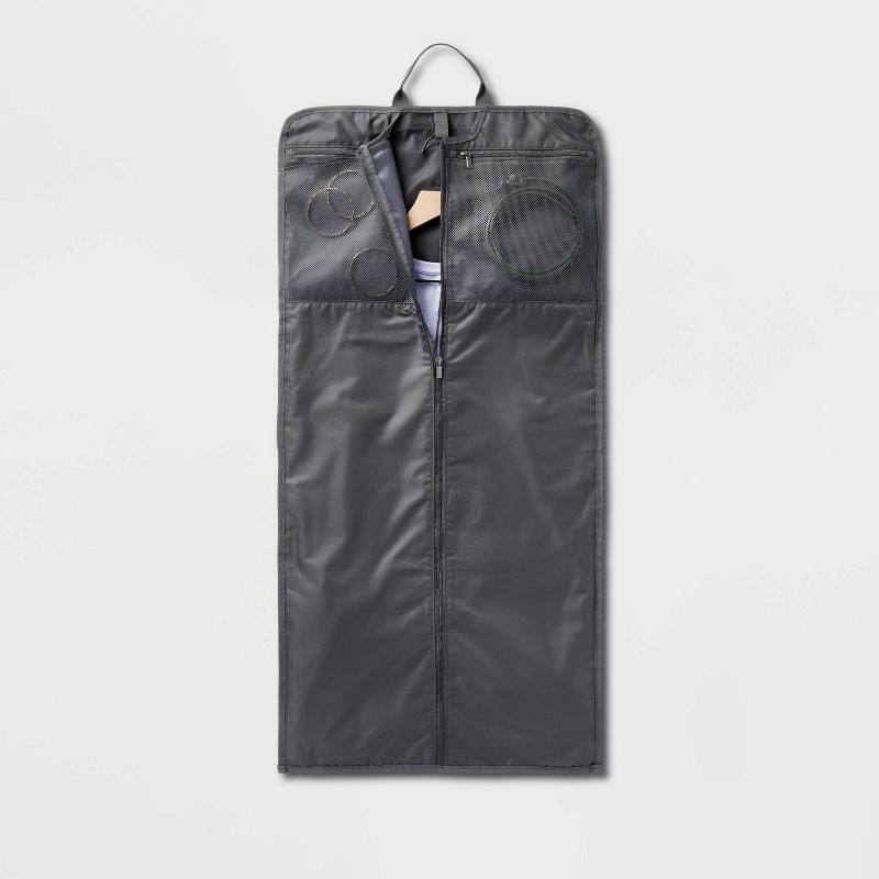 slide 2 of 4, Garment Bag Gray - Open Story™, 1 ct