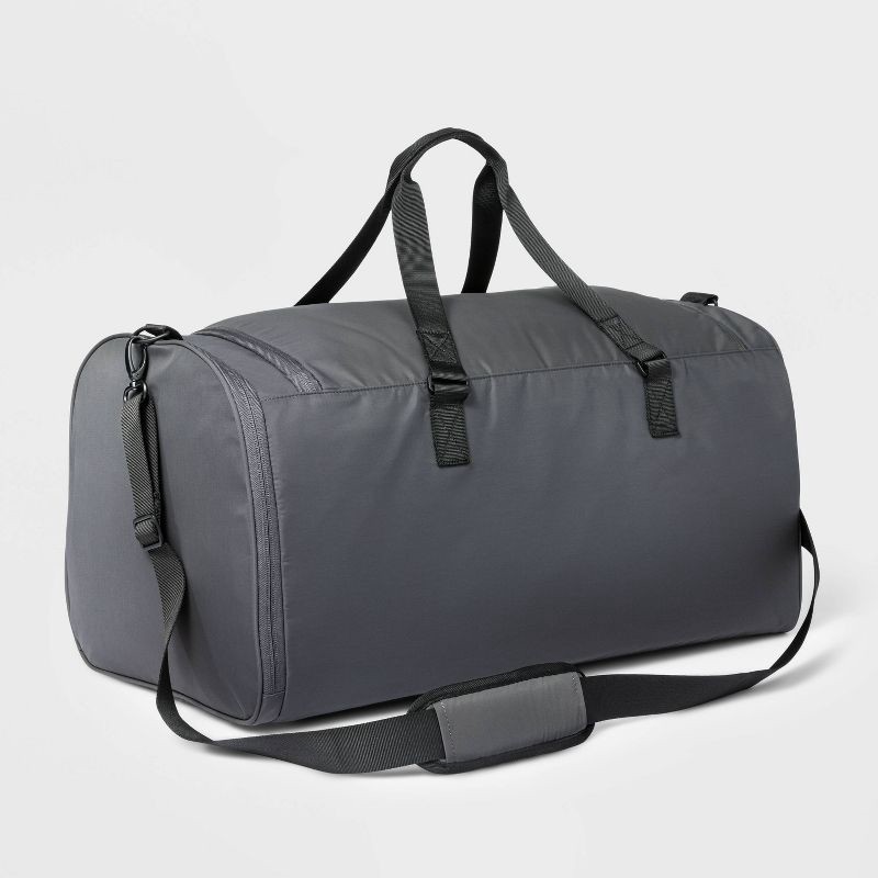 slide 4 of 4, 60L Duffel Bag Gray - Open Story™: Water-Resistant Softside Luggage, 60 liter