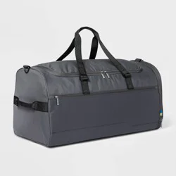 60L Duffel Bag Gray - Open Story™: Water-Resistant Softside Luggage