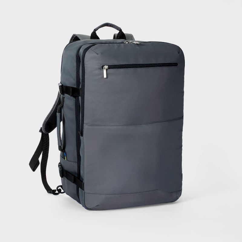slide 1 of 6, 45L Travel 22.25" Backpack Gray - Open Story™, 45 liter