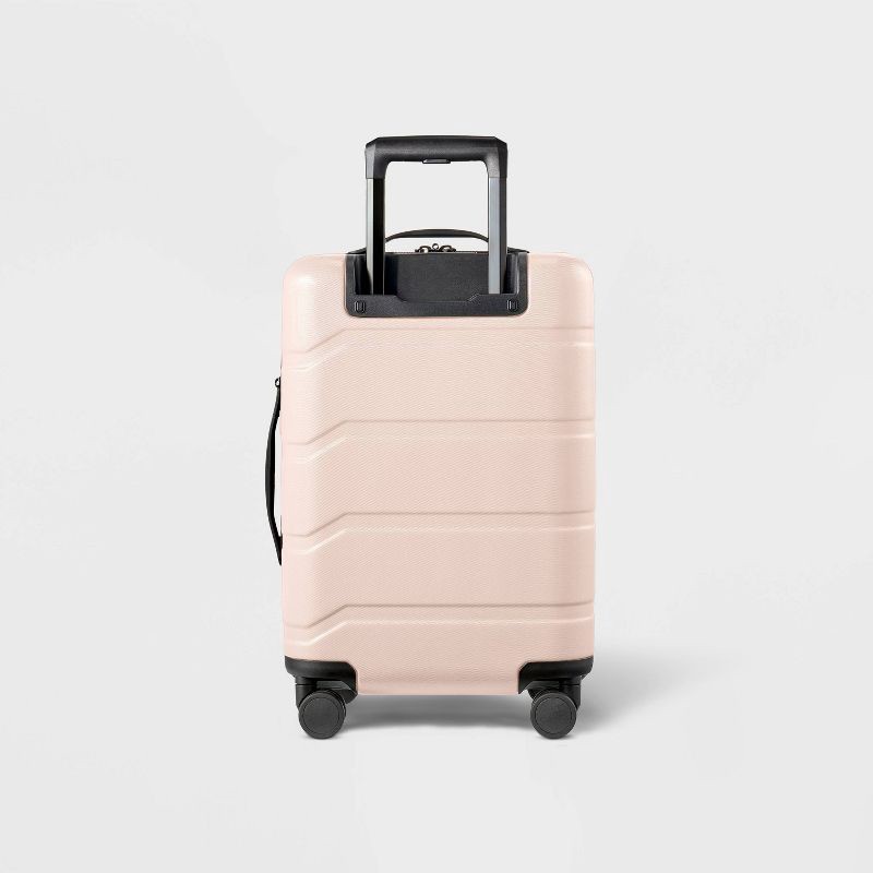 slide 3 of 6, Hardside Carry On Suitcase Pink - Open Story™, 1 ct