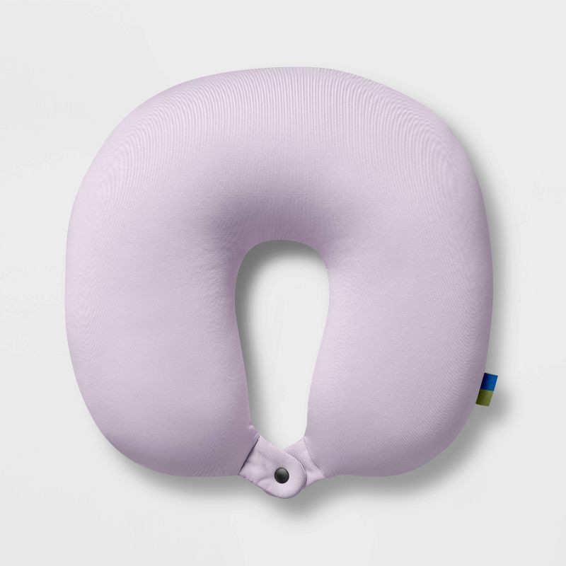 slide 1 of 3, Travel Neck Pillow Lilac - Open Story™, 1 ct