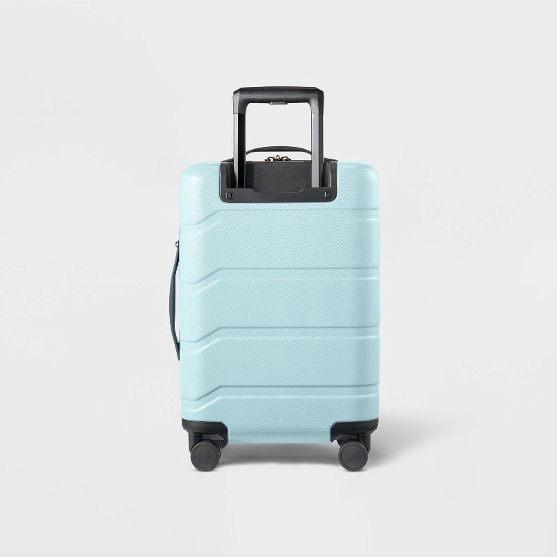Hardside Carry On Suitcase Muddy Aqua Open Story™ 1 ct Shipt