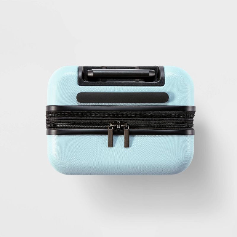 slide 4 of 6, Hardside Carry On Suitcase Muddy Aqua - Open Story™, 1 ct