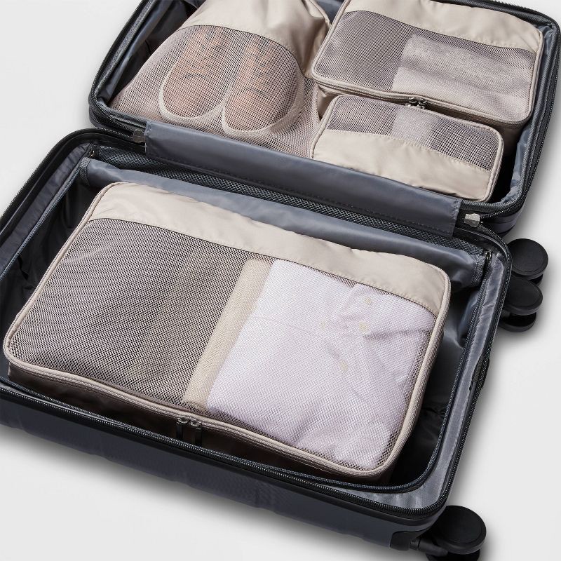 4pc Packing Cube Set Taupe - Open Story™