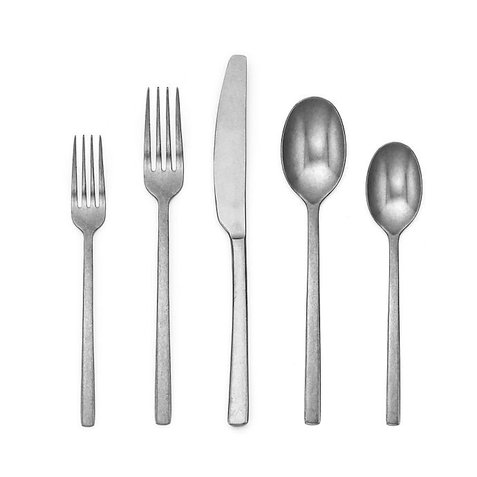 slide 1 of 2, Cambridge Silversmiths Beacon Rumbled Flatware Set, 60 ct