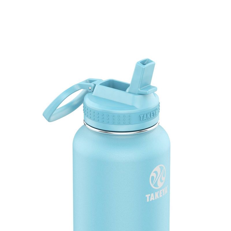 Takeya Actives 40oz Stainless Steel Water Bottle with Straw Lid - Ice Blue