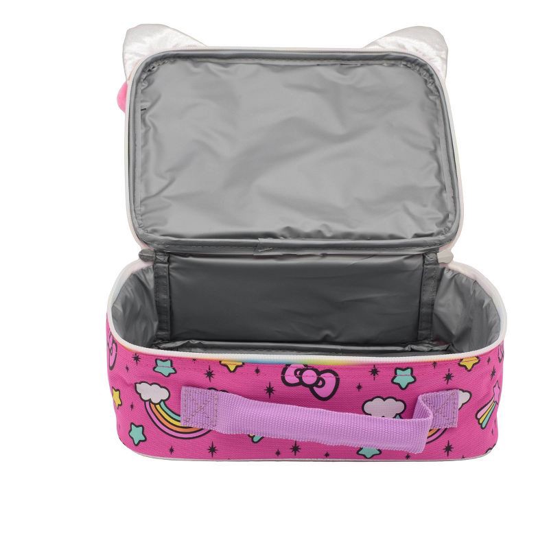 slide 3 of 5, Hello Kitty Kids' Square Lunch Box and Bag - Pink, 1 ct