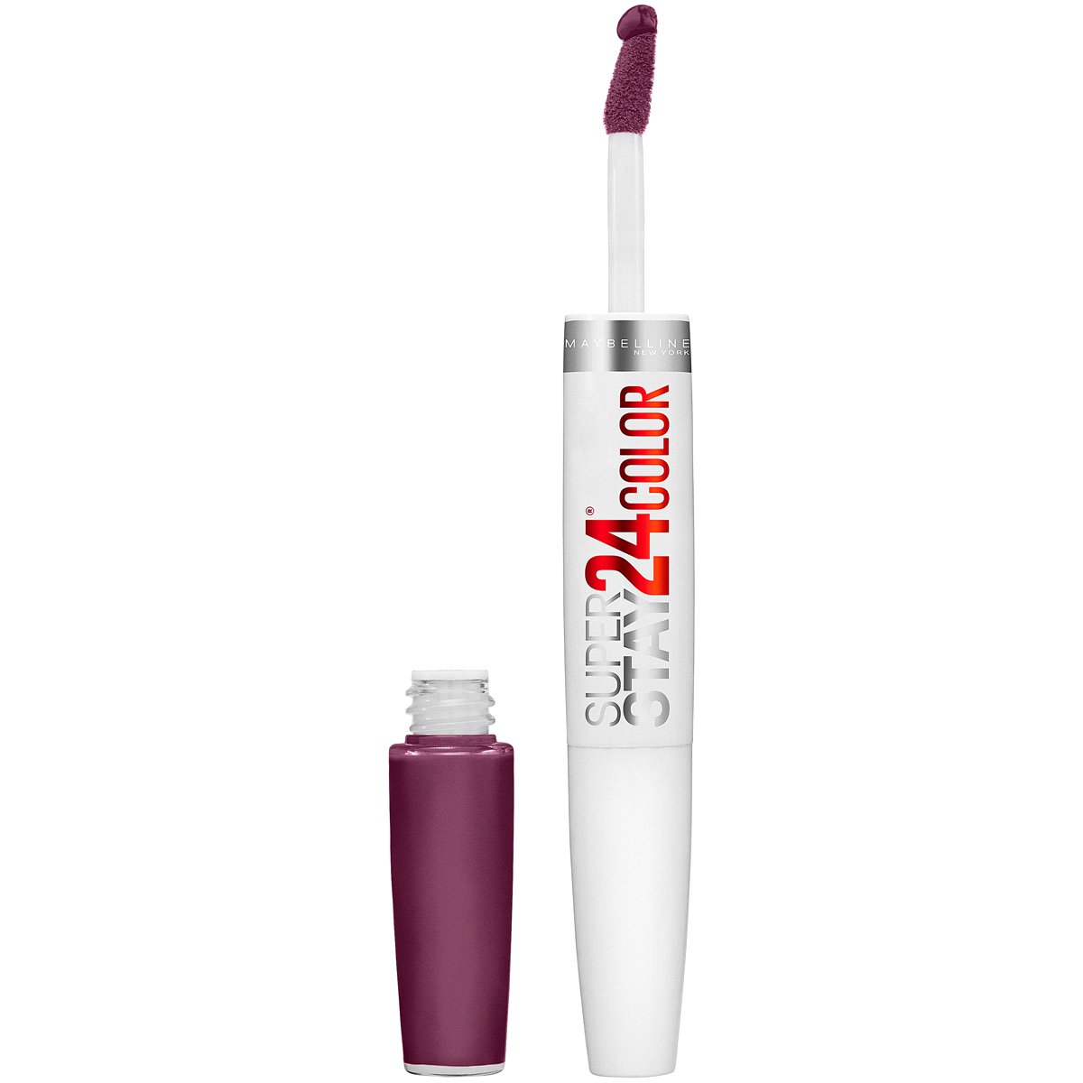 slide 1 of 2, Maybelline 24 2-Step Liquid Lipstick, Extreme Aubergine, 1 ct