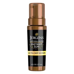 Jergens Natural Glow Jergens Glow Instant Moisturizing Self Tanner Tanning Foam - Ultra Deep - 6 fl oz: Hypoallergenic, Paraben-Free, With Coconut, Vegan