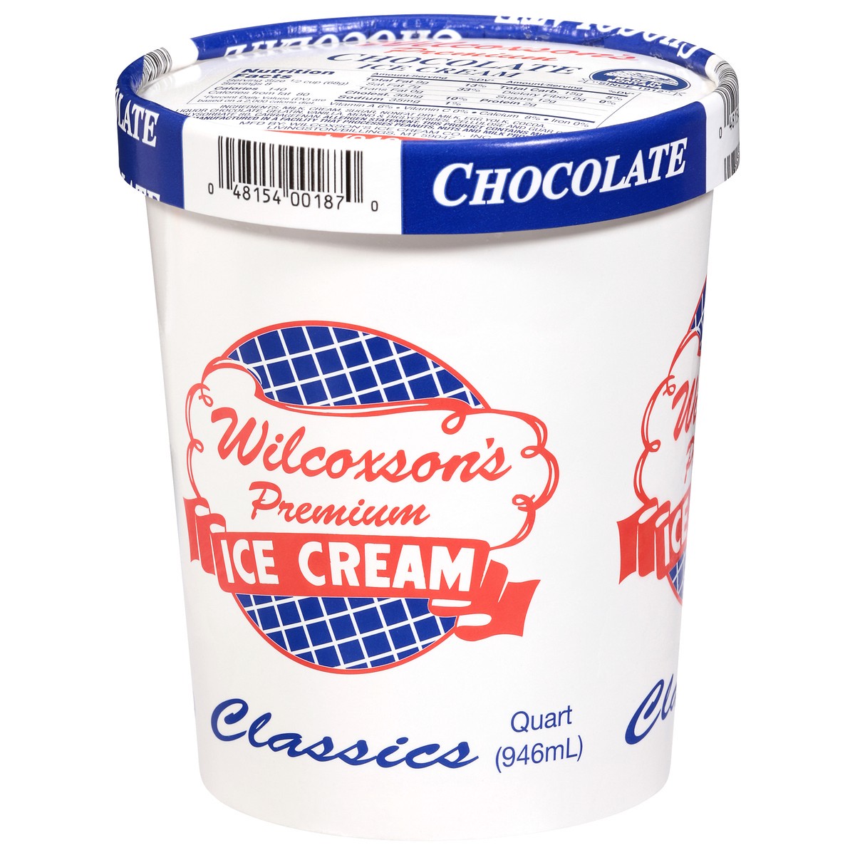 slide 5 of 15, Wilcoxson's Premium Chocolate Ice Cream 1 qt, 1 qt