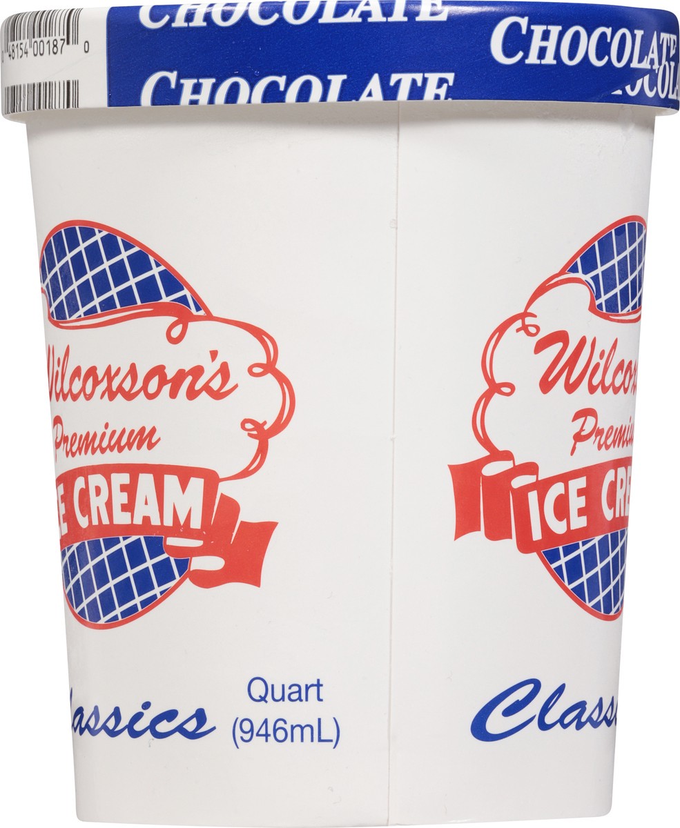 slide 2 of 15, Wilcoxson's Premium Chocolate Ice Cream 1 qt, 1 qt