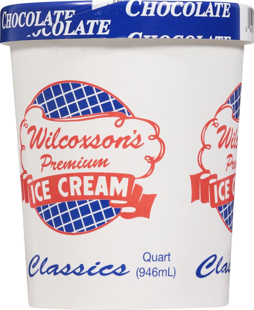 slide 10 of 15, Wilcoxson's Premium Chocolate Ice Cream 1 qt, 1 qt
