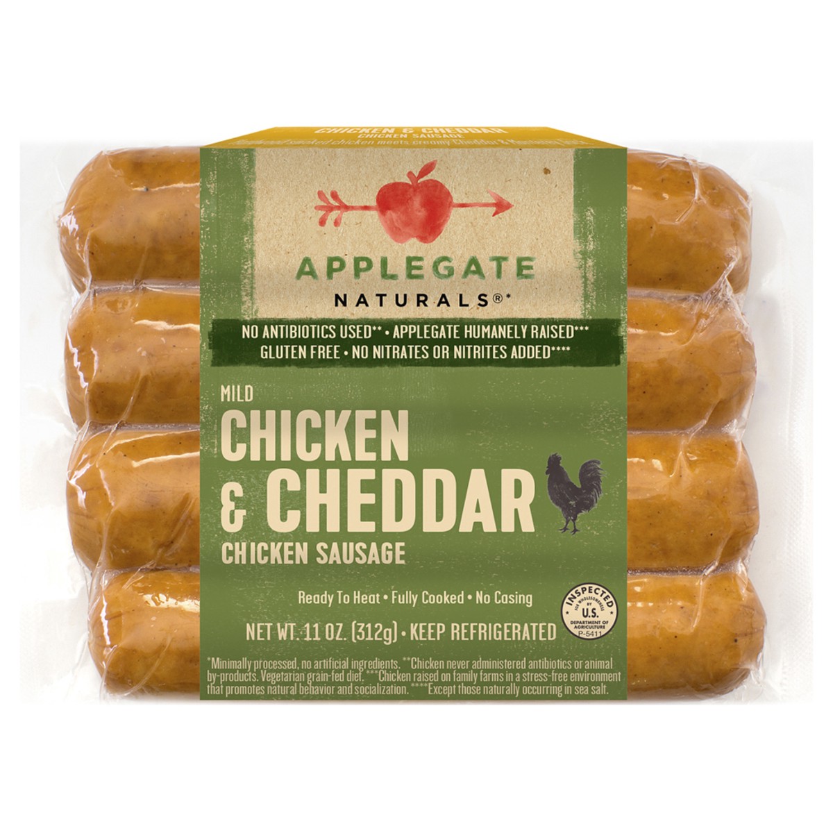 slide 1 of 3, Applegate Chicken Sausage 11 oz, 11 oz