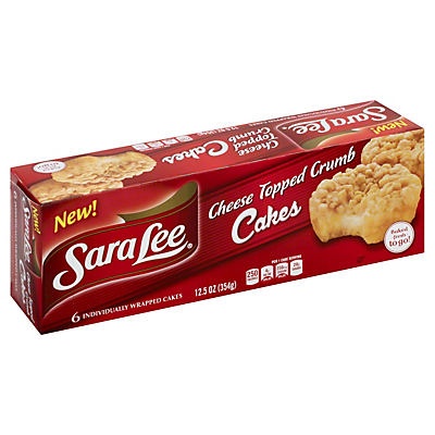 slide 1 of 4, Sara Lee Cheese Topped Crumb Cake, 12 oz