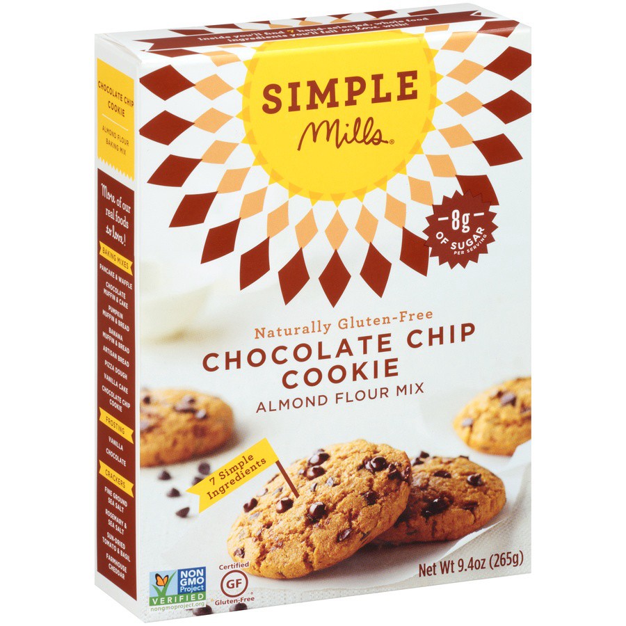 slide 5 of 8, Simple Mills Almond Flour Chocolate Chip Cookie Baking Mix 9.4 oz, 9.4 oz