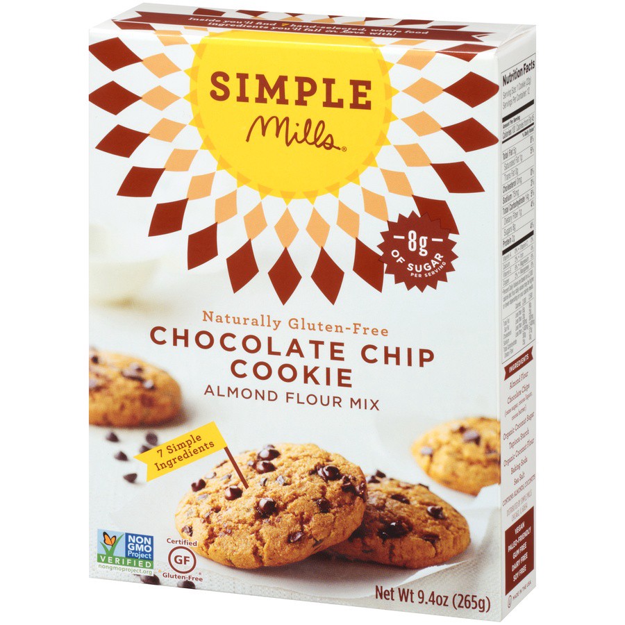 slide 8 of 8, Simple Mills Almond Flour Chocolate Chip Cookie Baking Mix 9.4 oz, 9.4 oz