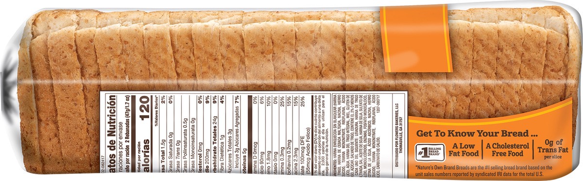 slide 11 of 13, Nature's Own Enriched Thin Sandwich Honey Wheat Bread 20 oz, 20 oz