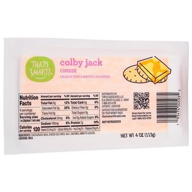slide 1 of 1, That's Smart! Cheese, Colby Jack, 4 oz