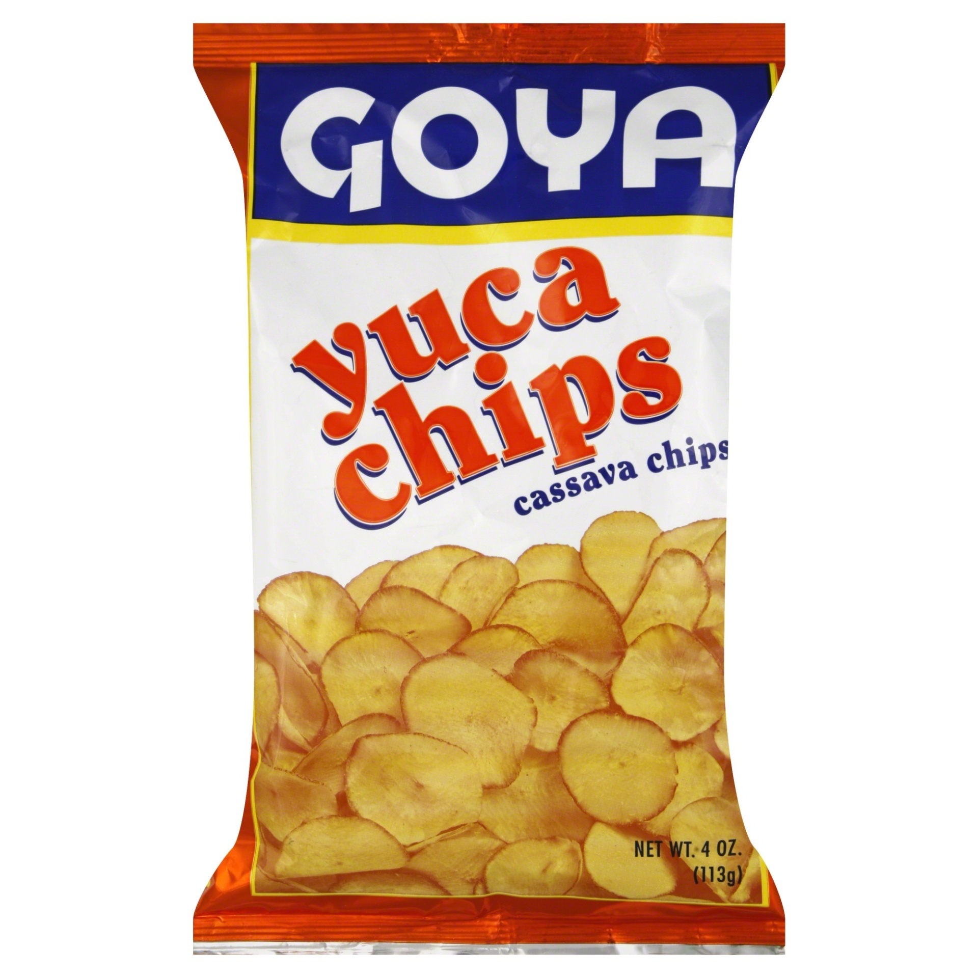 slide 1 of 1, Goya Yuca Chips Cassava, 4 oz