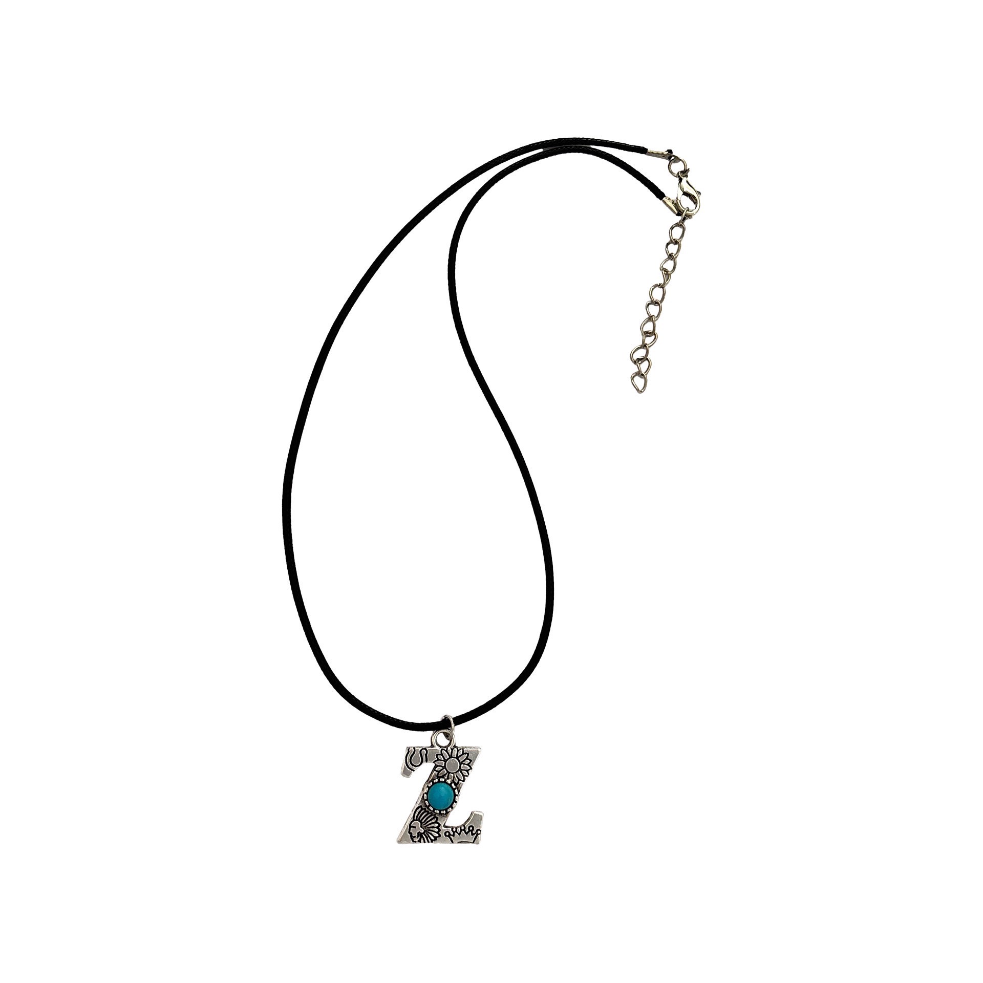 slide 3 of 3, Blue Moon Studio Silver-Colored Western Alphabet Charm Set, 26 letters