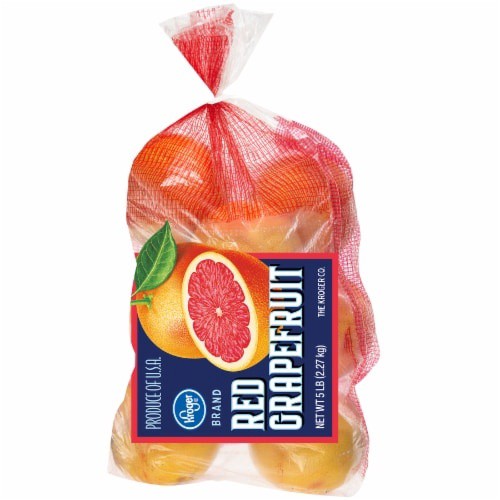 slide 1 of 2, Kroger Red Grapefruit Bag, 5 lb