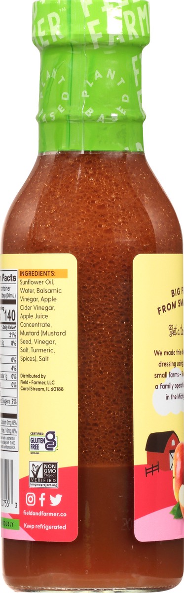 slide 2 of 10, Field + Farmer Apple Balsamic Dressing 12 oz, 1 ct