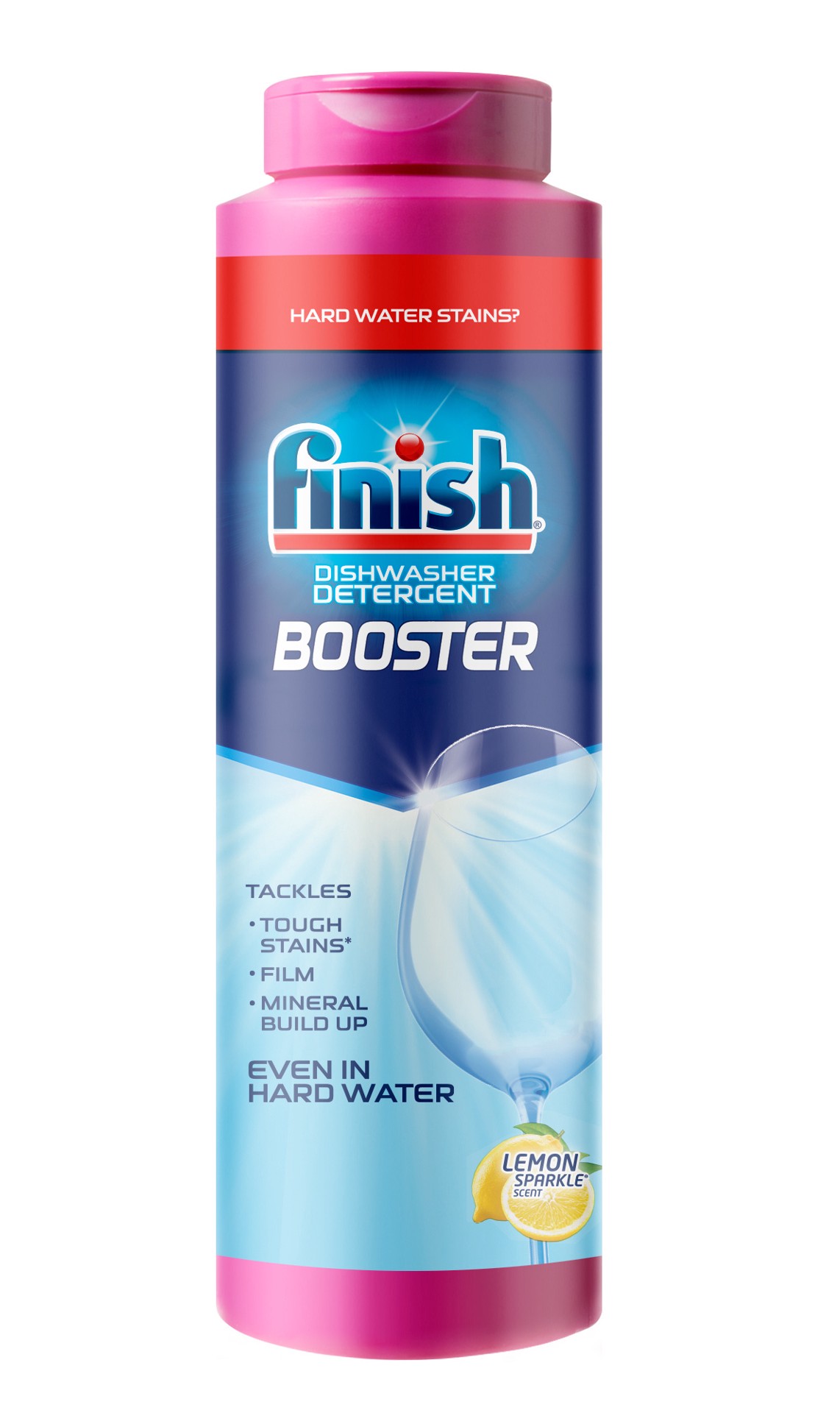 slide 1 of 4, Finish Hard Water Booster Powder, Lemon Sparkle, 14oz, 14 oz