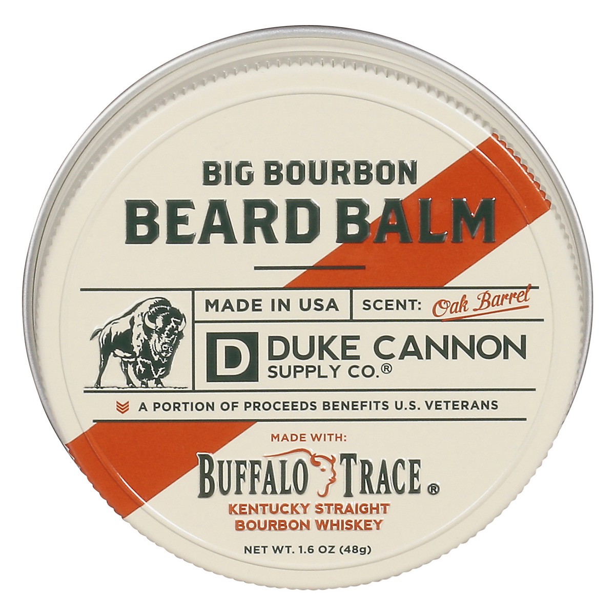 slide 1 of 13, Duke Cannon Big Bourbon Oak Barrel Beard Balm 1.6 oz, 1.6 oz