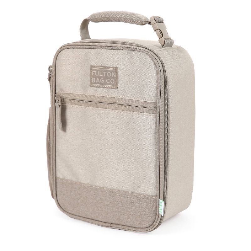 slide 2 of 13, Fulton Bag Co. Upright Lunch Bag - Stone: Polyester, Zipper Closure, 1 ct