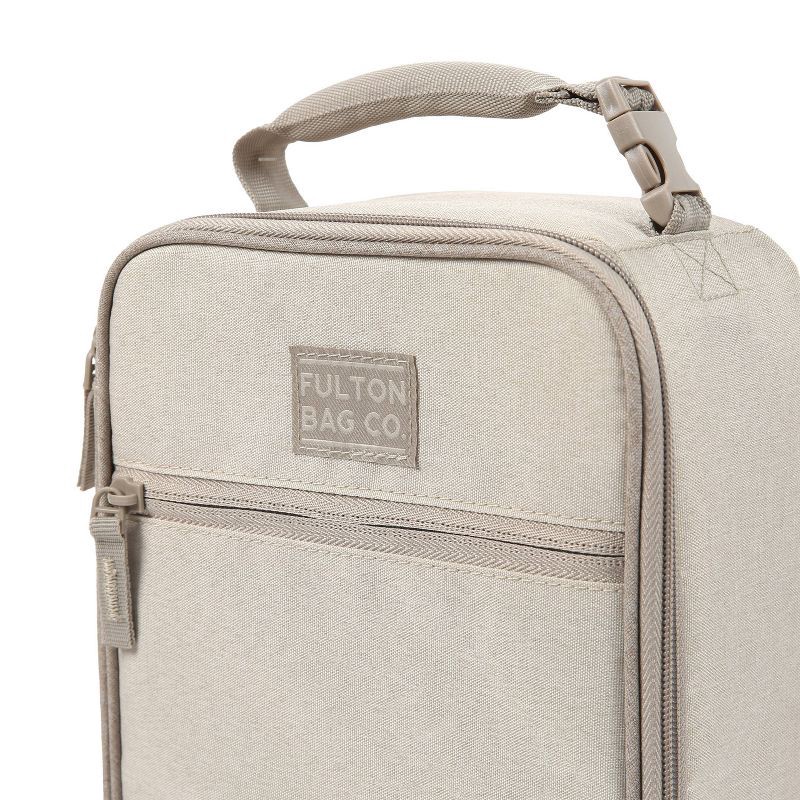 slide 6 of 13, Fulton Bag Co. Upright Lunch Bag - Stone: Polyester, Zipper Closure, 1 ct