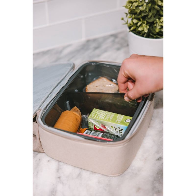 slide 11 of 13, Fulton Bag Co. Upright Lunch Bag - Stone: Polyester, Zipper Closure, 1 ct